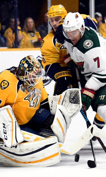 Hutton makes 29 saves, Predators beat Wild 3-0